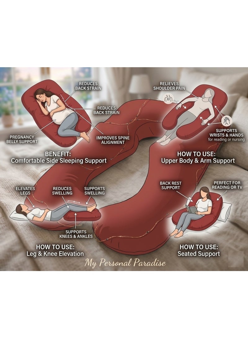 Sleep night U Shape Comfortable Maternity Pillow - Image 2
