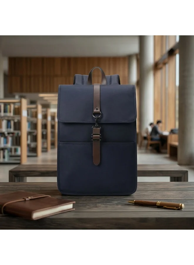 Mobcos Mobcos Back Pack Blue 813T Mobcos Back Pack Blue 813T Waterproof Anti-Theft Laptop Backpack with USB Charging Port – Premium Oxford Leather Travel Backpack for Men & Women, Stylish Slim School & Business Bag  | Best Price UAE