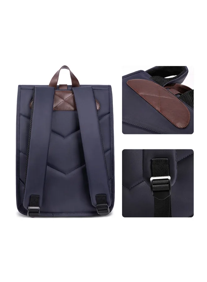 Mobcos Mobcos Back Pack Blue 813T Mobcos Back Pack Blue 813T Waterproof Anti-Theft Laptop Backpack with USB Charging Port – Premium Oxford Leather Travel Backpack for Men & Women, Stylish Slim School & Business Bag  | Best Price UAE
