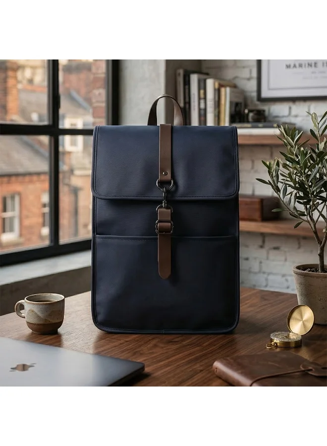 Mobcos Mobcos Back Pack Blue 813T Mobcos Back Pack Blue 813T Waterproof Anti-Theft Laptop Backpack with USB Charging Port – Premium Oxford Leather Travel Backpack for Men & Women, Stylish Slim School & Business Bag  | Best Price UAE