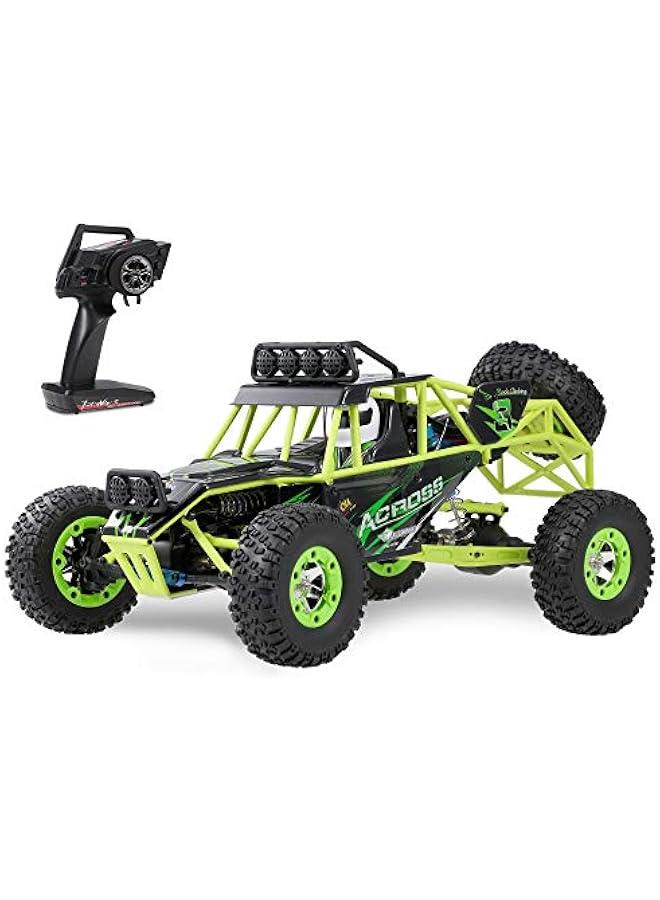 سيارة WLtoys 12428 RC، مقياس 1/12، 4WD، سرعة عالية 50 كم/ساعة، شاحنة تسلق على الطرق الوعرة بتحكم عن بعد 2.4 جيجا هرتز للبالغين والأطفال - Image 1