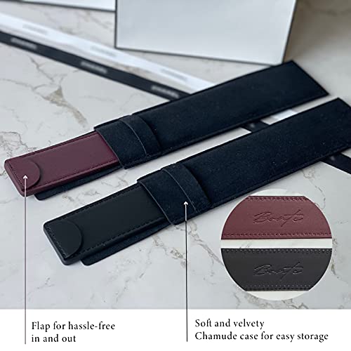 Bonte WOC Shaper, Made With Italian Leather, Base Shaper, Saver and Insert for Wallet on Chain Bags, Full Grain Italian Leather (Black) - Image 4