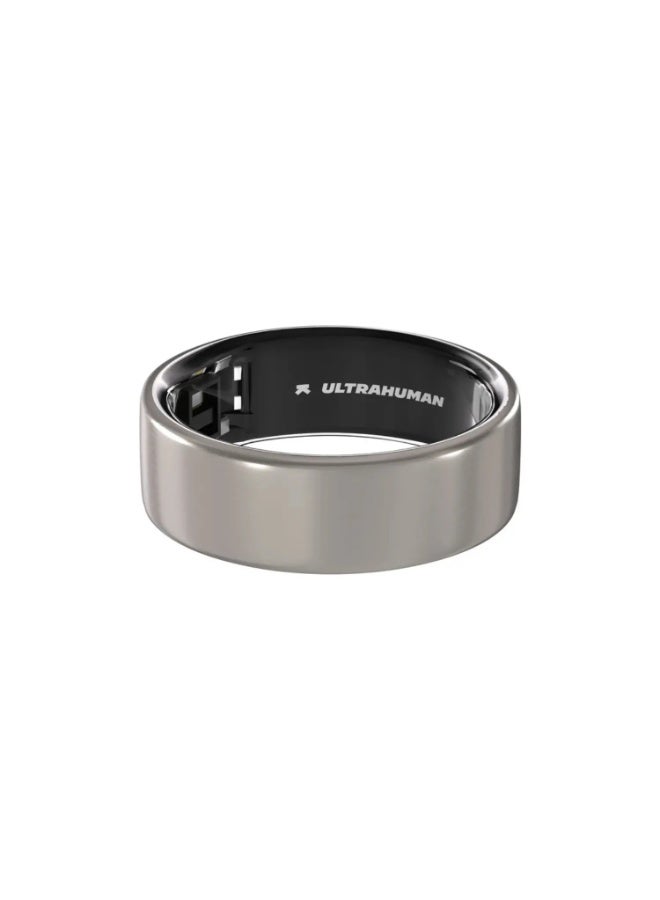 التراهيومان Ultrahuman Ring AIR – جهاز ذكي قابل للارتداء لتتبع النوم المتقدم، مع مراقبة تغيّر نبضات القلب ودرجة الحرارة، وتتبع التمارين والحركة والتعافي، مقاوم للماء – تيتانيوم خام، مقاس 10 - Image 4