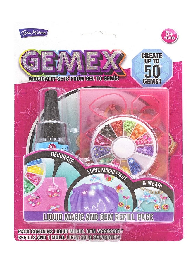 John Adams | GEMEX Refill Set: Magically Sets from Gel to gems! | Arts & Crafts | Ages 5+ - Image 5