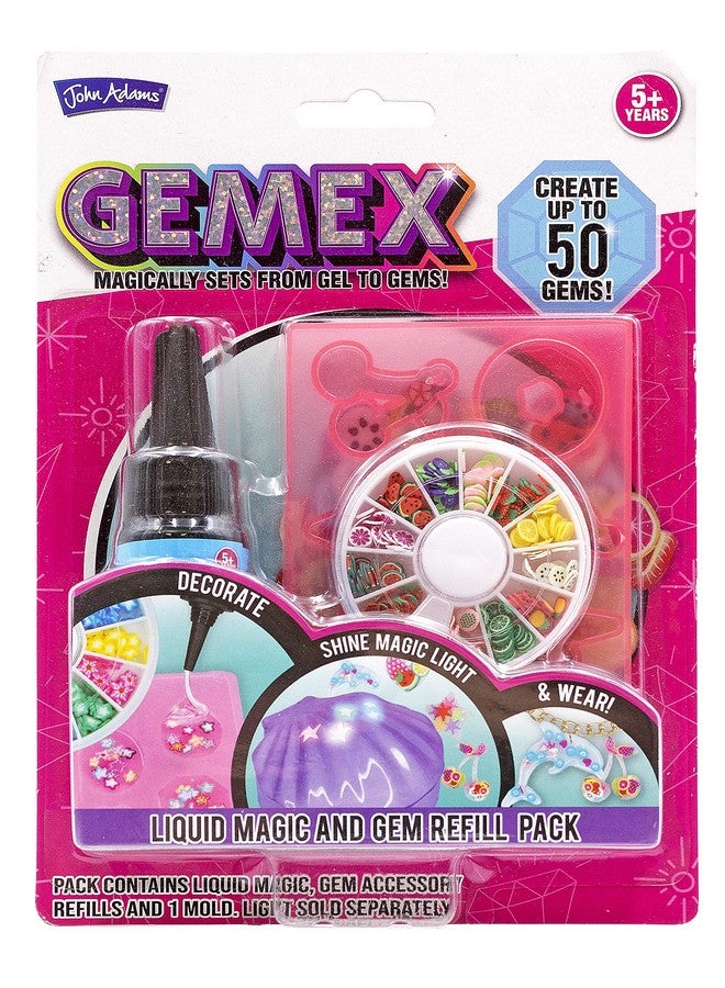 John Adams | GEMEX Refill Set: Magically Sets from Gel to gems! | Arts & Crafts | Ages 5+ - Image 4