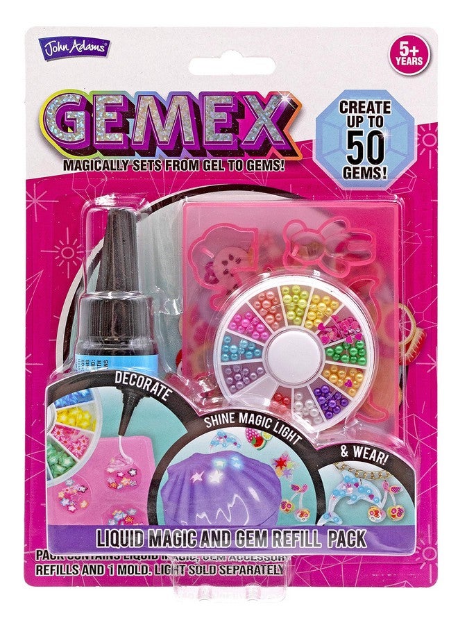 John Adams | GEMEX Refill Set: Magically Sets from Gel to gems! | Arts & Crafts | Ages 5+ - Image 1