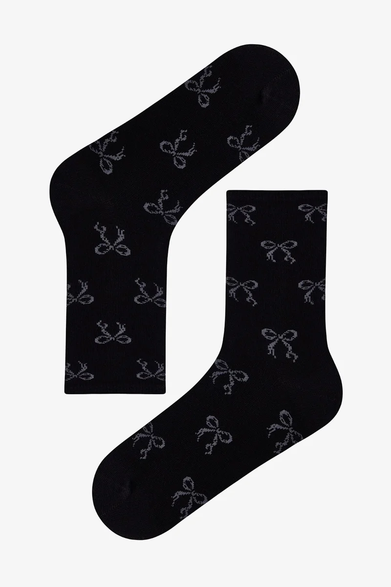 Penti PENTI Ribbon Heart Bow Pattern 2-Pack Crew Socks