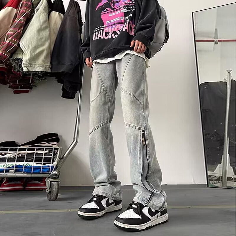 Unisex Classic Denim Jeans Loose Fit Daily Outdoor Wear - Image 4