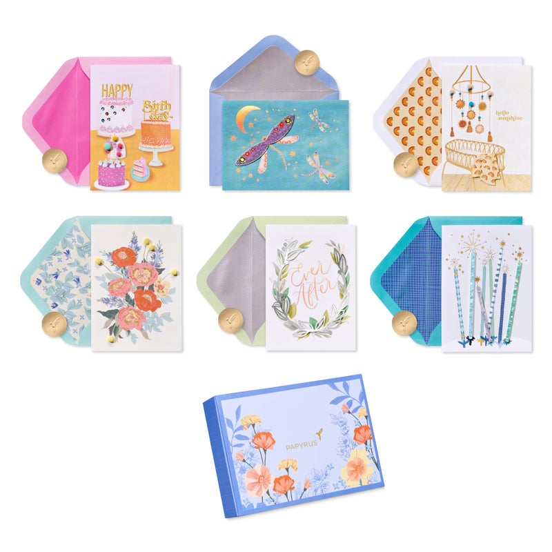Papyrus All Occasion Blank Card Assortment (6-Count) - Image 1