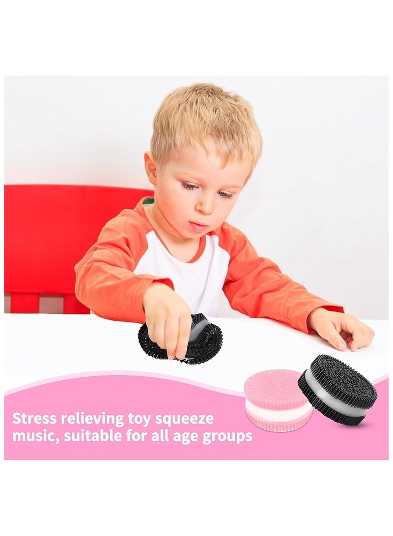 Squishy Biscuit Stress Relief Toy Fun Fidget Sensory Toy Cute Squishy Squeeze Toy Pinch Decompression Toy for Anxiety Relaxation for Adults Kids Ideal for Stress Relief Perfect Desk Accessory - 2pcs - Image 2