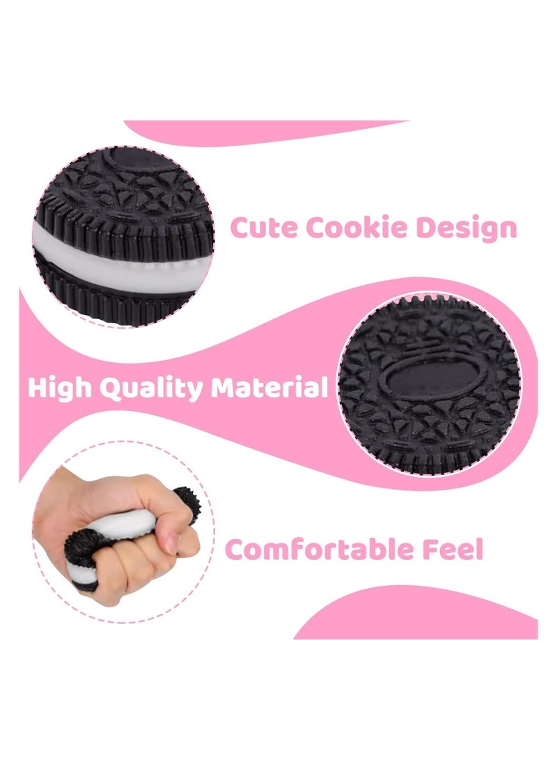 Squishy Biscuit Stress Relief Toy Fun Fidget Sensory Toy Cute Squishy Squeeze Toy Pinch Decompression Toy for Anxiety Relaxation for Adults Kids Ideal for Stress Relief Perfect Desk Accessory - 2pcs - Image 5