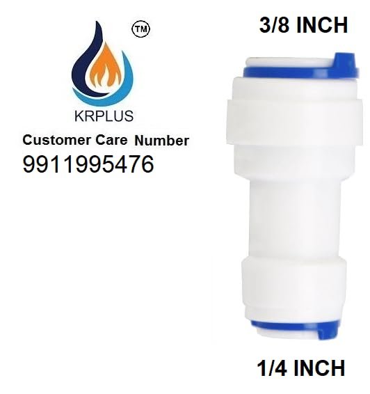 KRPLUS 14 x 38 Straight Connector ReducerJointer Both Side Push Fit with 3 Mtr 14 RO Pipe 3 Mtr 38 RO Pipe 6 Pcs - Image 2