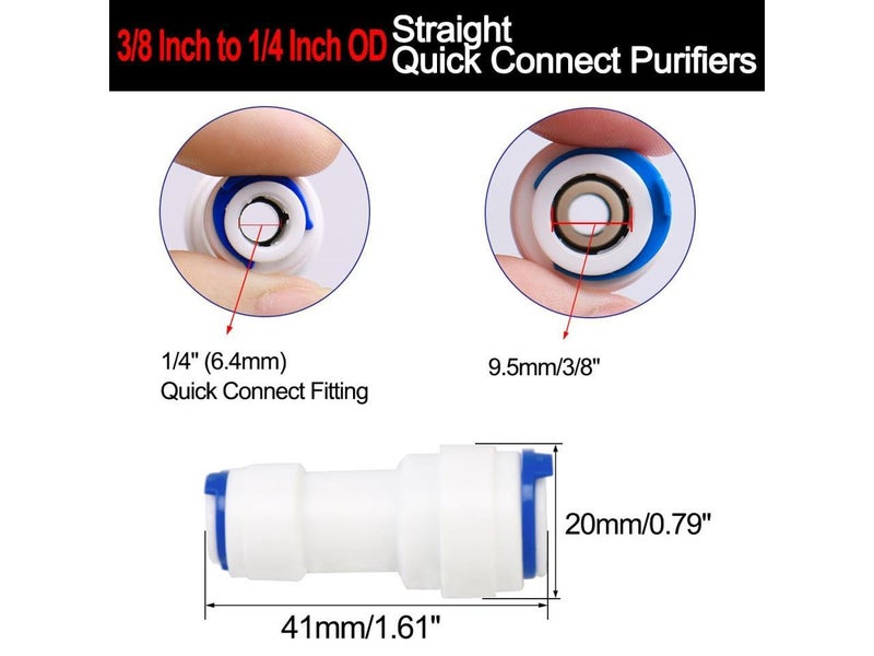 KRPLUS 14 x 38 Straight Connector ReducerJointer Both Side Push Fit with 3 Mtr 14 RO Pipe 3 Mtr 38 RO Pipe 6 Pcs - Image 4