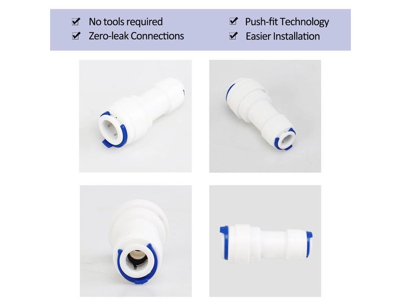 KRPLUS 14 x 38 Straight Connector ReducerJointer Both Side Push Fit with 3 Mtr 14 RO Pipe 3 Mtr 38 RO Pipe 6 Pcs - Image 5