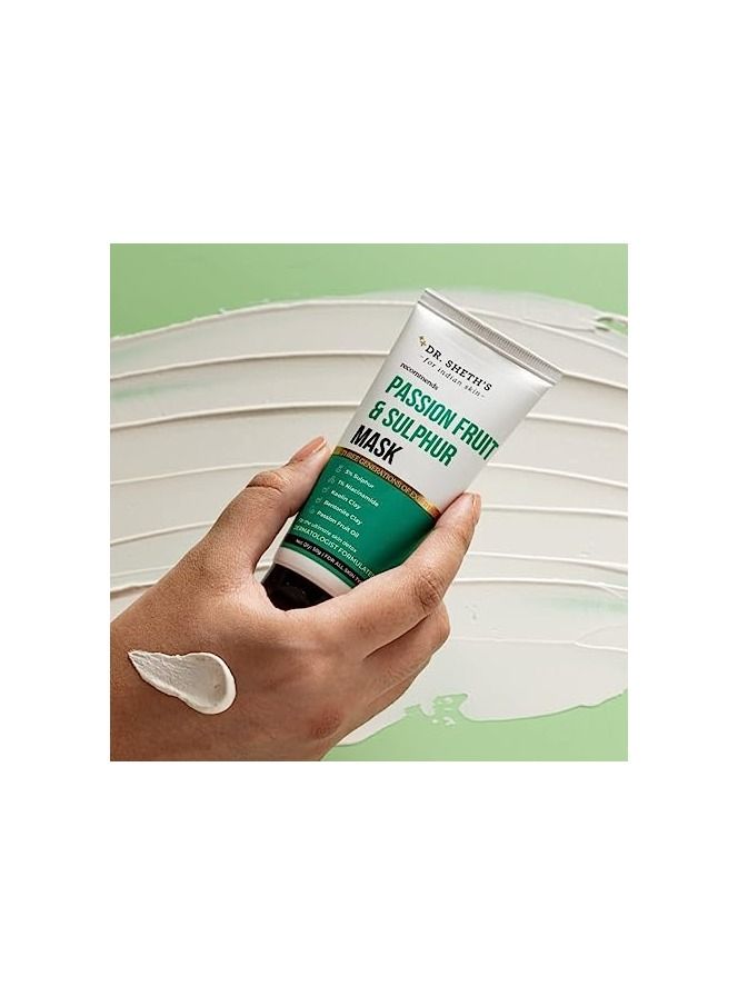 Dr. Sheth's Passion Fruit & Sulphur Mask Paste for Skin Detoxifying 50g - Image 5