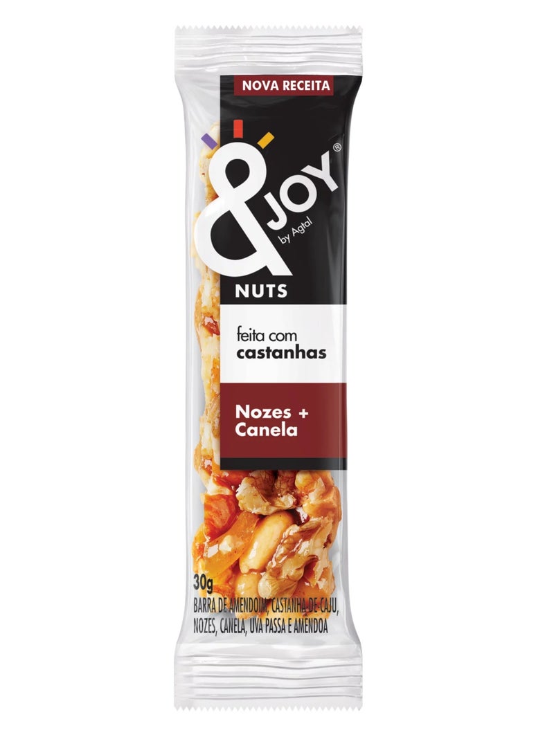 Enjoy snacks Enjoy Nuts Bar Walnuts & Cinnamon (Pack of 12) - Image 2