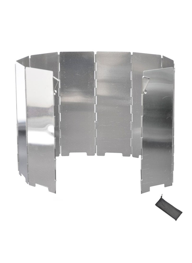 Wmlamz Camping Stove Windscreen, Portable Ultralight Folding Windshield For Picnic Cooking - Image 1