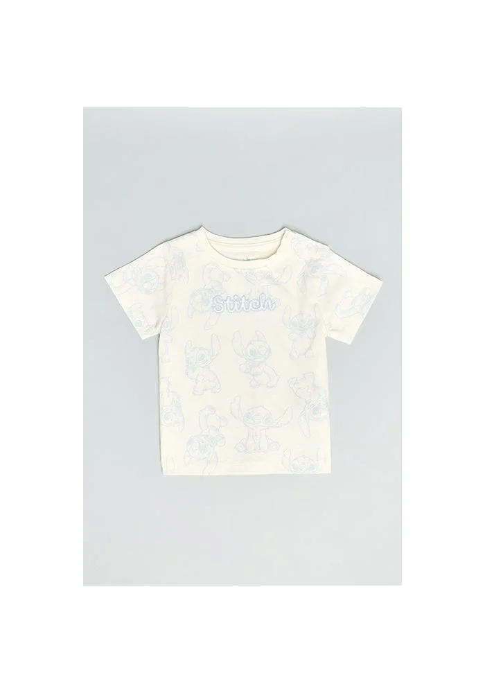أر أند بي Stitch Printed T-Shirt & Shorts Set