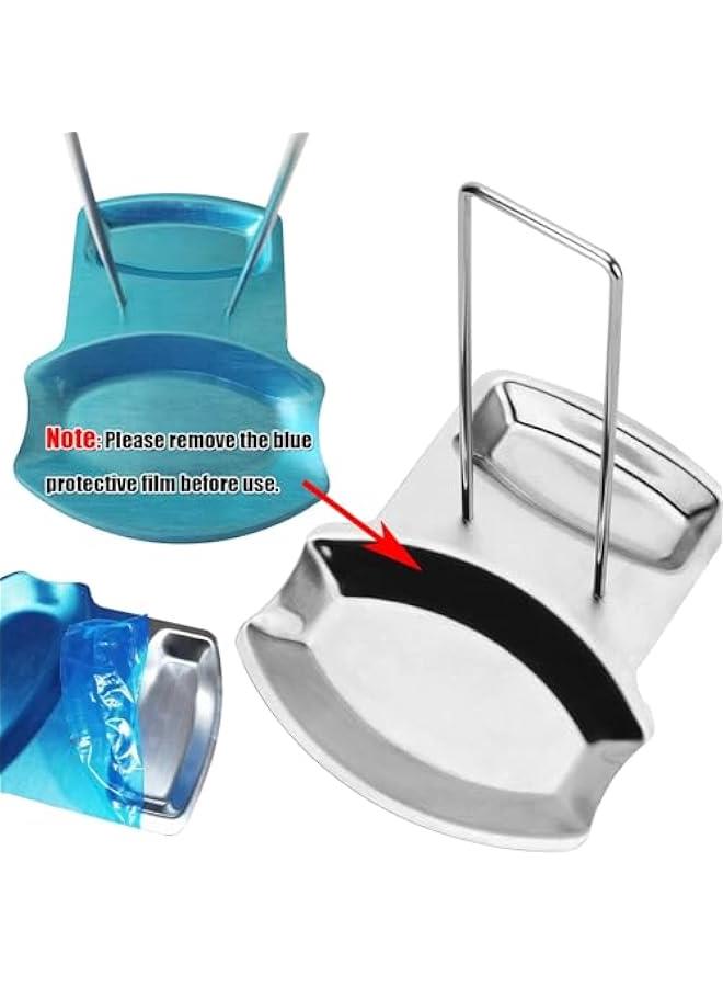 HOOKOR Kitchen Pan Lid Holder, Progressive Lid and Spoon Rest Shelf,304 Stainless Steel Pan Pot Cover Lid Rack,Multifunctional Storage Rack, Kitchen Decor Tool ﻿ - Image 2