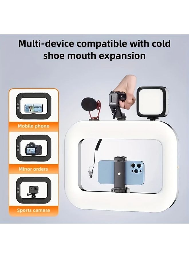 Handheld Selfie Light Kit With 1500mAh Battery Mobile Video Stabilizer 1pc - Image 2
