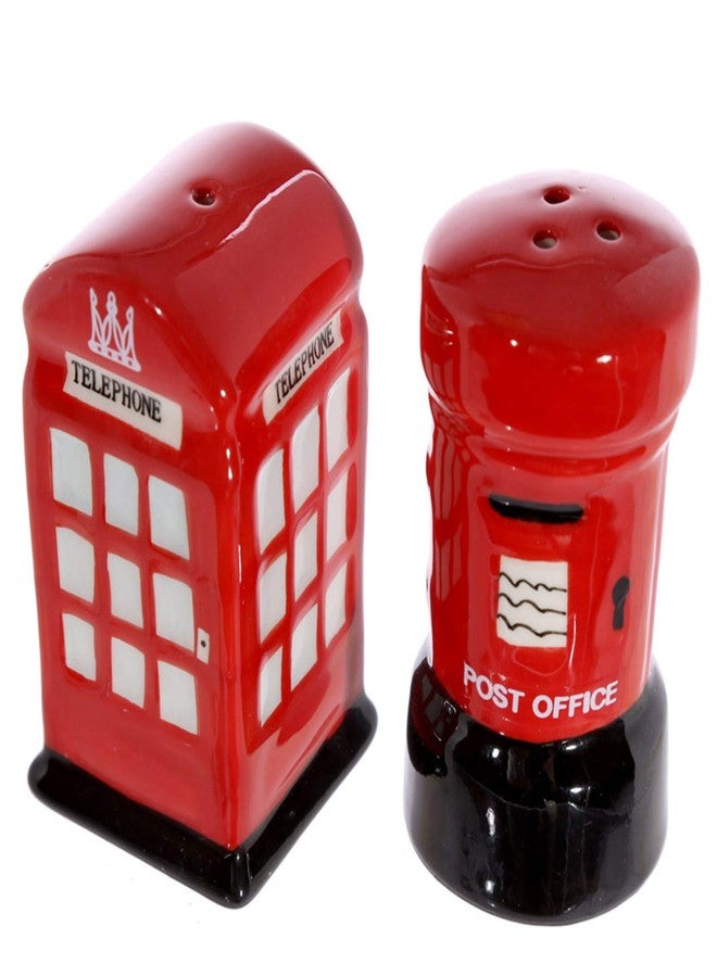 Puckator Ceramic London Salt & Pepper Set, Post & Telephone Box - Image 2