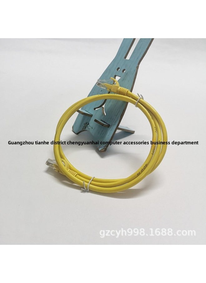 Generic Yellow Foot Meter Network Cable Five Types Of Jumper Finished Network Cable Computer Peripheral Consumables Mechanism 8-core Network Cable 8P8C-Color:Yellow Copper Clad Aluminum Foot Meter Wire-Line Length:10 M  - Image 2
