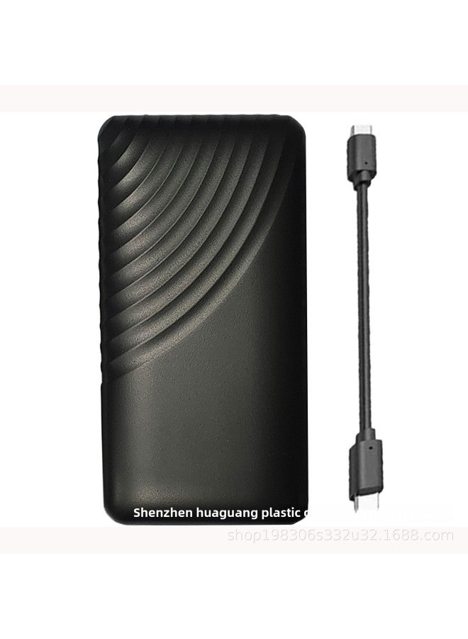 M.2 SATA  NVME Protocol Mobile SSD Enclosure HG-S5001A-Color:【nvme Protocol】 Type-c /hg-s5001a Black