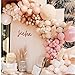 IHEPYQ Boho Balloon Arch Kit 156pcs Dusty Rose Balloon Garland Double Stuffed Dusty Pink Nude Brown Cream Peach Chrome Rose Gold Balloon Garland Kit for Baby Shower Bridal Wedding Birthday Party Decorations - Image 3