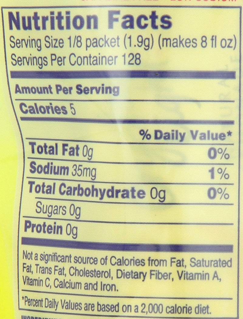 Crystal Light Sugar-Free Lemonade Naturally Flavored Powdered Drink Mix 16 Count Pitcher Packets - Image 3