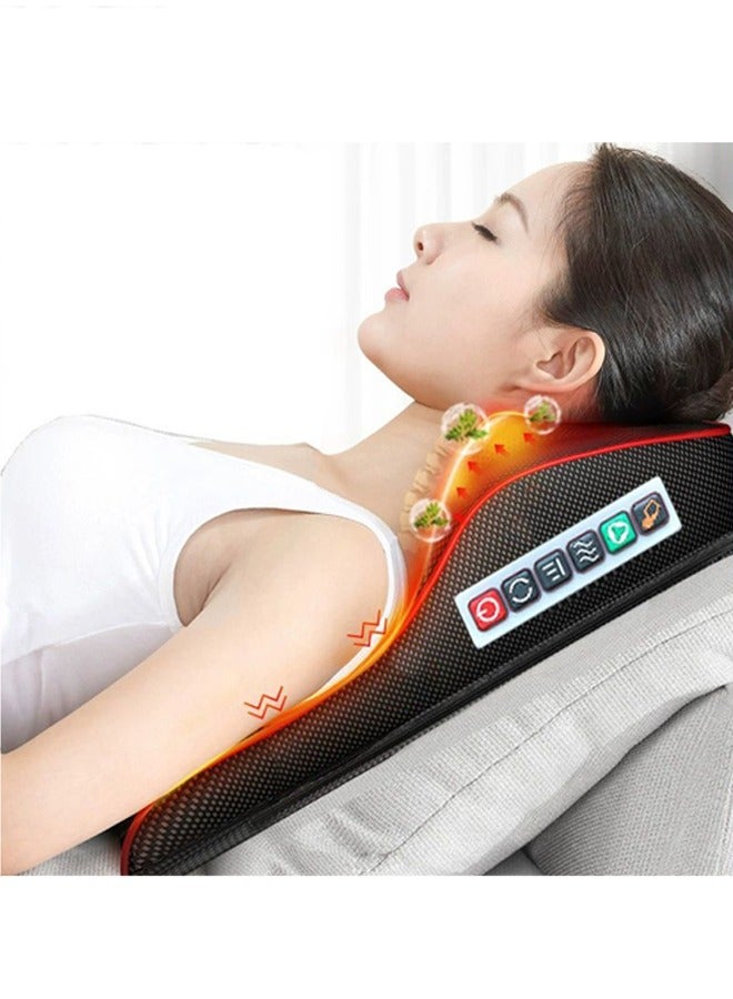 Generic Cervical Spine Massager Pillow, Neck Car Multi-Function Household Lumbar Spine Cushion, Electric Shoulder Kneading Massage Pillow, Multi-Function Massage Pillow, Car And Home Dual-Use Massage Cushion  - Image 1