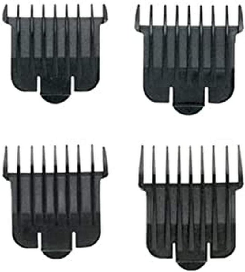 Andis SnapOn TBlade Attachment Combs 4Piece Comb Set Suitable for Hair Clipper Trimmer Professional Use Easy Clean LongLasting Sizes 15 3 6 9 mm 116 18 14 38 Black - Image 1
