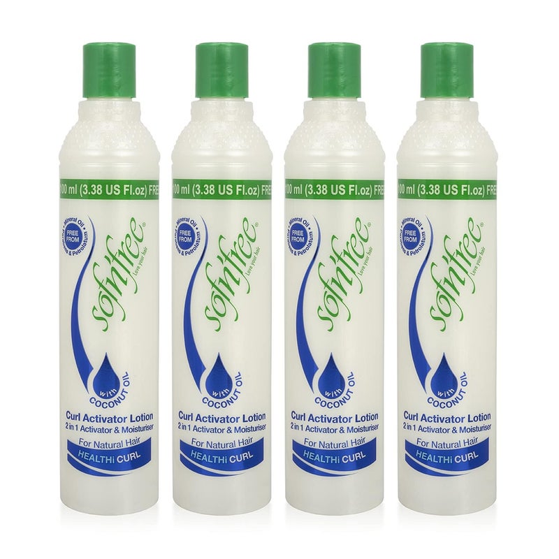 SOFNFREE SOF N' FREE Moisturizer & Curl Activator for Natural Hair, Soft Curls, and Waves 33.81 fl oz / 1000ml (4 pack) - Image 1