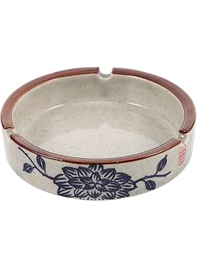 Porcelain Ceramic Ashtray Windproof Large Capacity for Indoor Patio Home Office Decorative Use - Image 1
