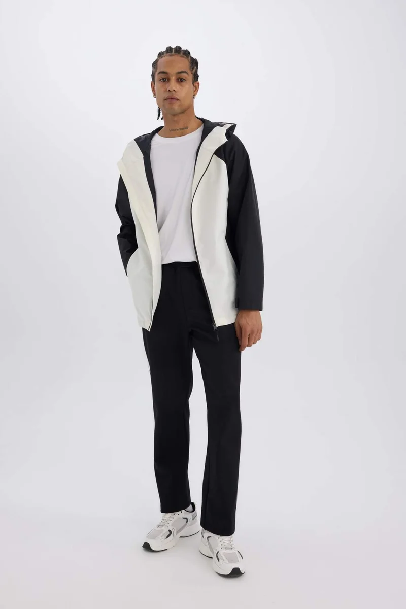 DeFacto DeFactoFit Regular Fit Hooded Zippered Waterproof Jacket