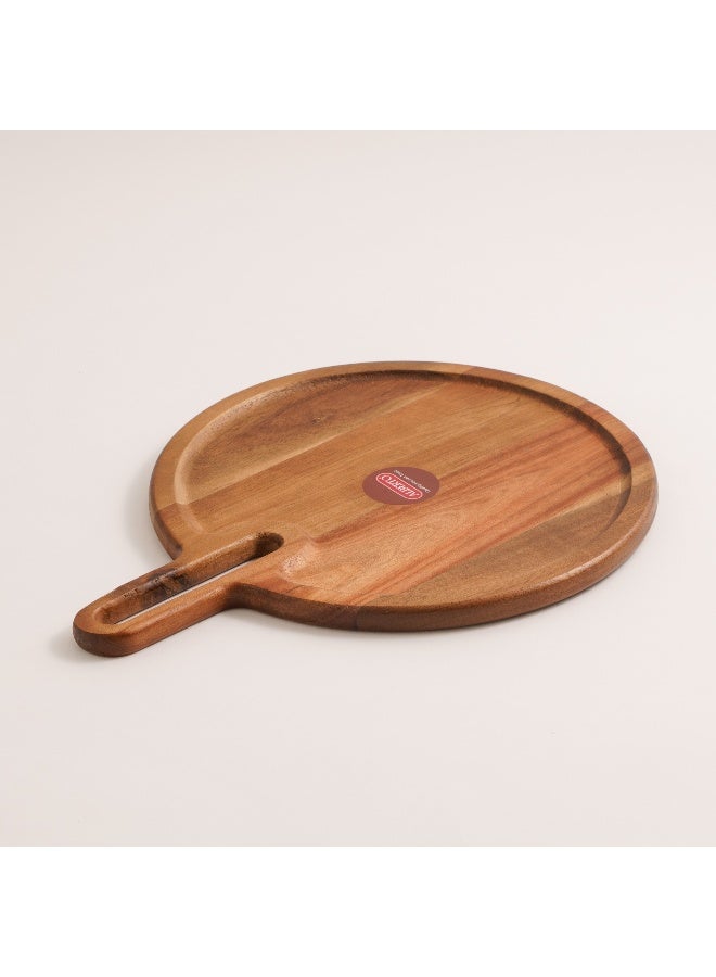 ALBERTO Alberto round serving plate dark brown acacia wood 43*33*1.8 cm