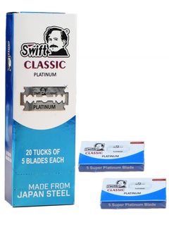 Swift 100 قطعة من شفرات الحلاقة  - Image 1
