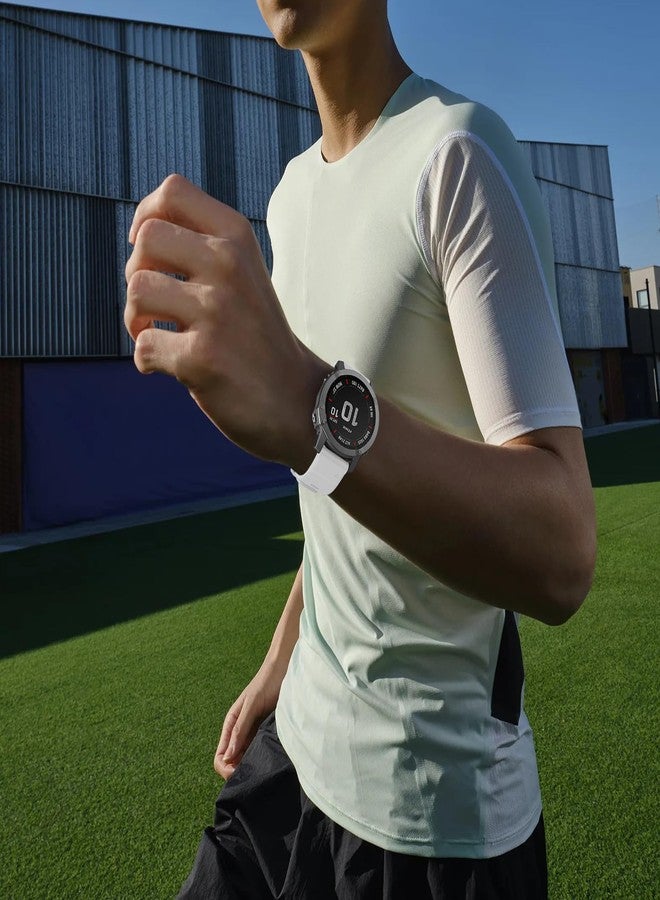 ISABAKE Watch Band for Garmin Fenix 7X/Fenix 6X/Fenix 5X, 26mm QuickFit Silicone Wristband for Fenix 8 51mm/Enduro 2/3 - Image 2