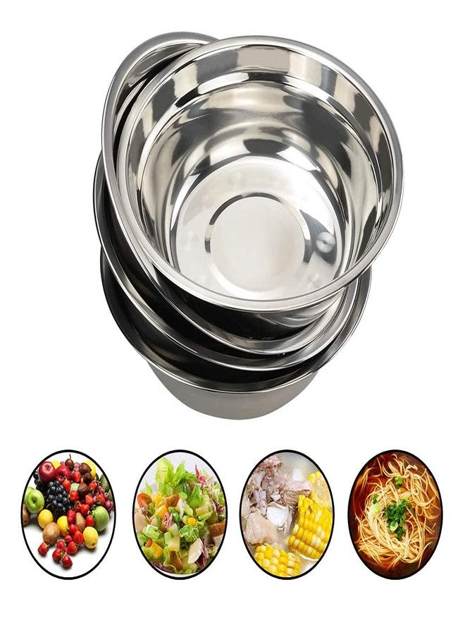 Begale 4-Pack Stainless Steel Mixing Bowls, Metal Prep Bowls - Image 4