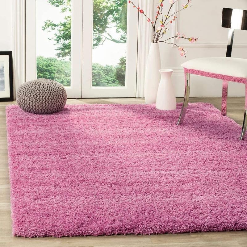 CARPET TRUCSON Soft Shaggy Carpet Living Room Carpet Bedroom Home Decorate Floor Kids Playing Mat Pink2X4 FEET - Image 1