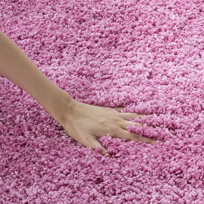 CARPET TRUCSON Soft Shaggy Carpet Living Room Carpet Bedroom Home Decorate Floor Kids Playing Mat Pink2X4 FEET - Image 4