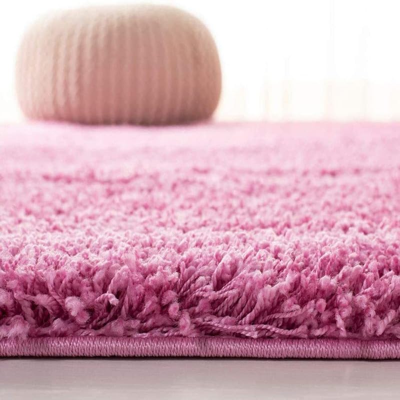 CARPET TRUCSON Soft Shaggy Carpet Living Room Carpet Bedroom Home Decorate Floor Kids Playing Mat Pink2X4 FEET - Image 2