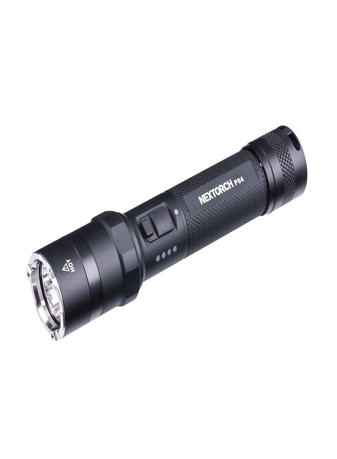 NEXTORCH P84 LED Police Flashlight, 3700 High Lumens Rechargeable Flashlight with Red and Blue Lights & Strobe & Ceramic Bead Broken Window for Night Duty, Outdoor Adventure, Daily Use - Image 1