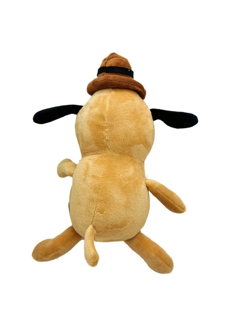 عام لعبة This is Fine Dog القطيفة، دمية كلب يشرب القهوة محشوة بحجم 21 سم، هدية للأطفال. - Image 2