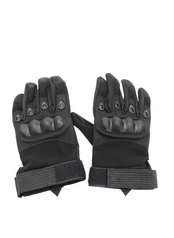 Motorcycle and Cycle Gloves, Full Finger Touchscreen For Riding Hiking Climbing Training (Size-XL) Color-Black - Image 1