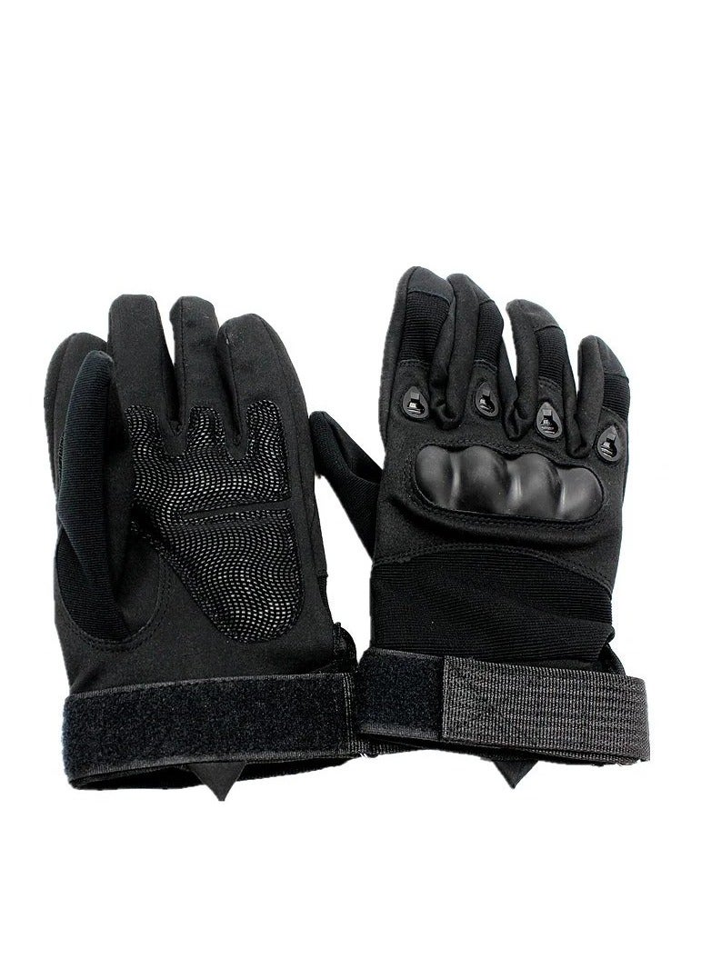 Motorcycle and Cycle Gloves, Full Finger Touchscreen For Riding Hiking Climbing Training (Size-XL) Color-Black - Image 3