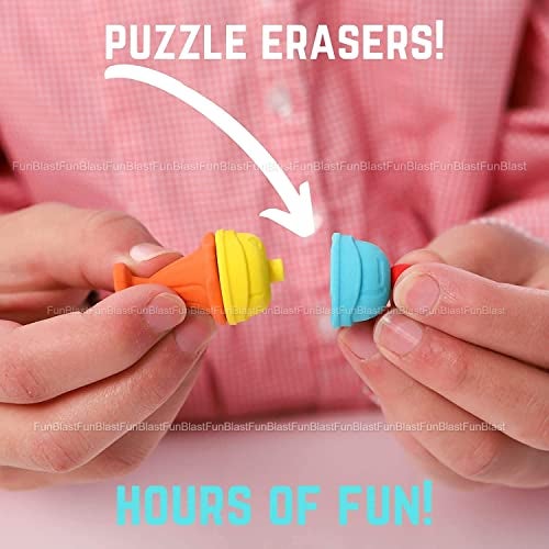 FunBlast Eraser for Kids – Fairy-Tale Palace & Unicorn Theme Erasers Set for Girls, Eraser Set for Return Gift, Stationary Kit for Kids, Rubber for Kid (12 Pcs) - Image 5