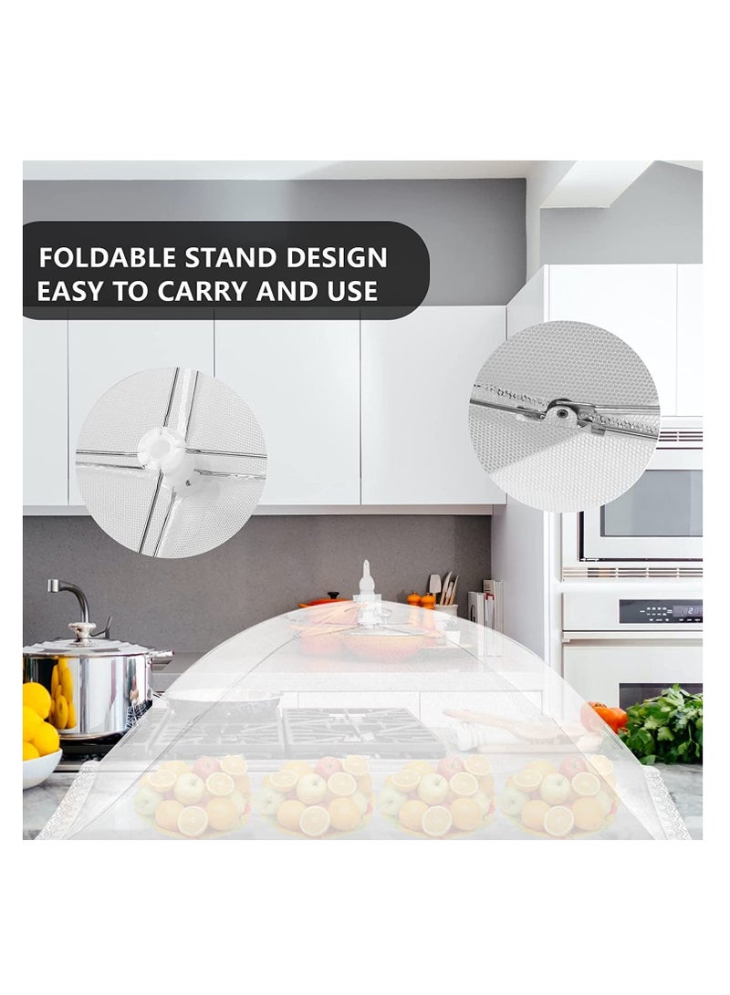 Barakah خيمة تغطية الطعام، (عبوة 2) كبيرة وطويلة (40"X24") مظلة شبكية قابلة للنفخ للاستخدامات الداخلية والخارجية، خيام شبكية، حفلات، نزهات، شواء، قابلة لإعادة الاستخدام وقابلة للطي - Image 2