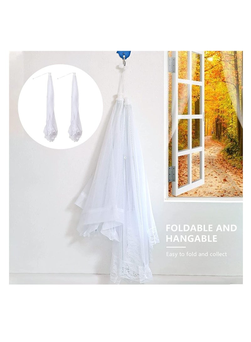 Barakah خيمة تغطية الطعام، (عبوة 2) كبيرة وطويلة (40"X24") مظلة شبكية قابلة للنفخ للاستخدامات الداخلية والخارجية، خيام شبكية، حفلات، نزهات، شواء، قابلة لإعادة الاستخدام وقابلة للطي - Image 4