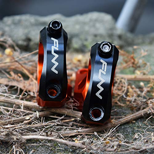Funn RSX Mountain Bike Direct Mount Bike Stem with 35mm Bar Clamp, 2 Pieces Lightweight Split Design for Dual Crown Forks, Adjustable Extension 45-50mm with 30mm Rise (Red) - Image 2