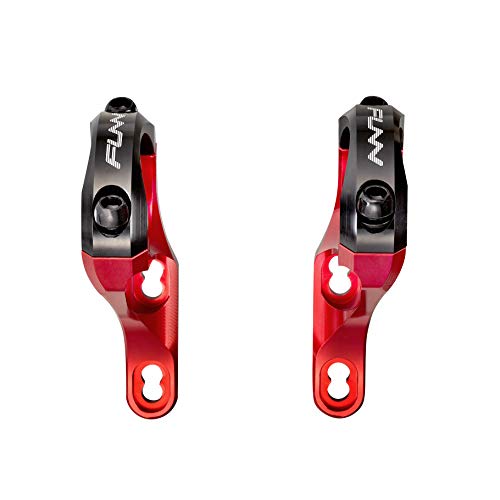 Funn RSX Mountain Bike Direct Mount Bike Stem with 35mm Bar Clamp, 2 Pieces Lightweight Split Design for Dual Crown Forks, Adjustable Extension 45-50mm with 30mm Rise (Red) - Image 3